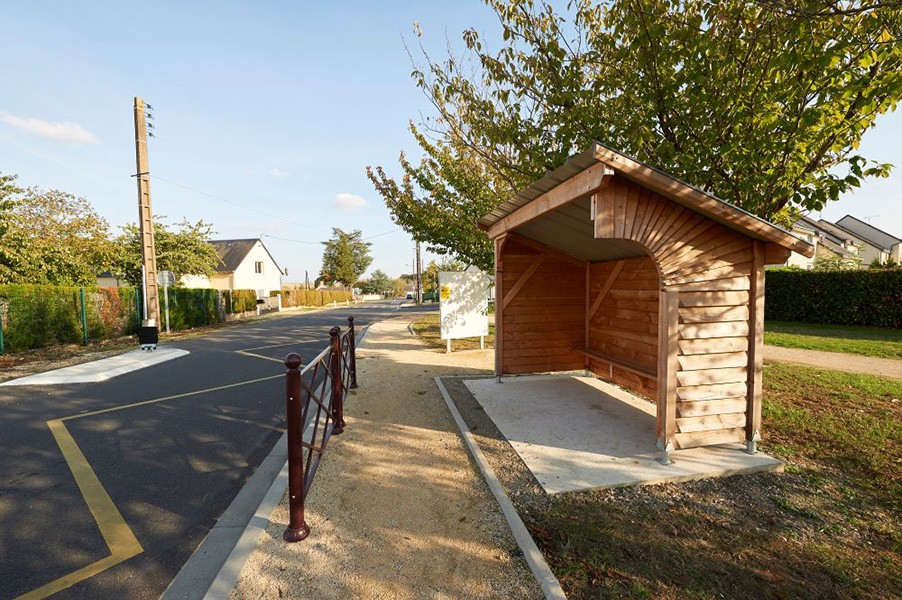 L'arrêt de bus scolaire