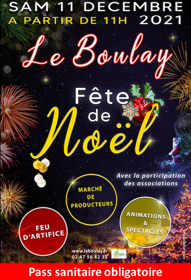 Affiche fete de noel pass sanitaire